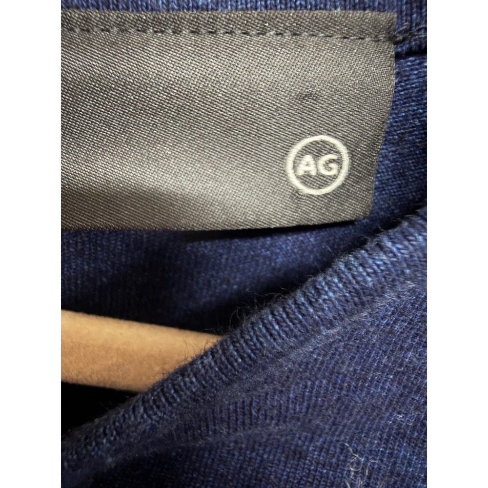 AG Adriano Goldschmied Navy Blue Tie Back Dolman Sleeve Sweater Top Size Small - Picture 5 of 7